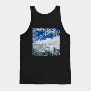 Beautiful Frosty Snow Covered Trees Tank Top